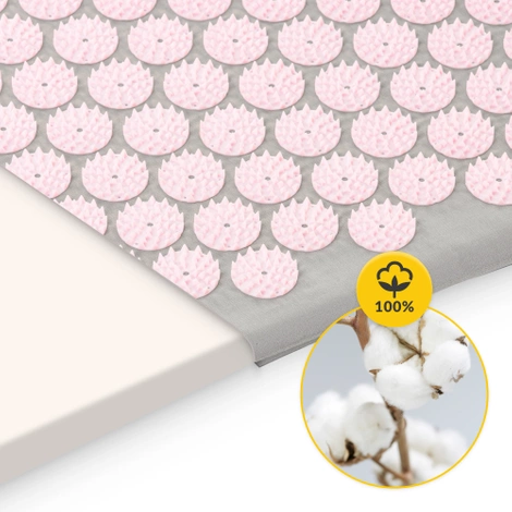 Mata do akupresury z poduszką klasyczna różowa