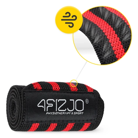 Opaski na nadgarstki 2 szt. czerwone