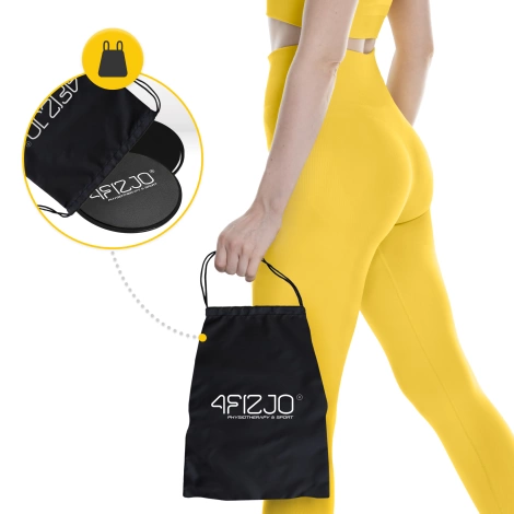 Dyski poślizgowe do ćwiczeń SLIDE 2 szt. czarne