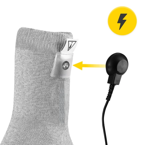 Skarpeta przewodząca do elektrostymulacji stopy