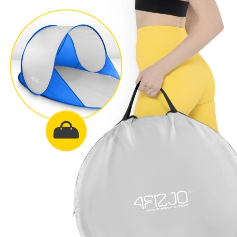 Namiot plażowy samorozkładający niebiesko-szary