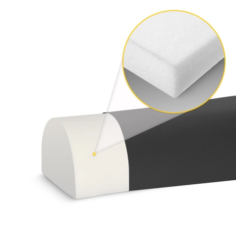 Półwałek kształtka do rehabilitacji i masażu czarna