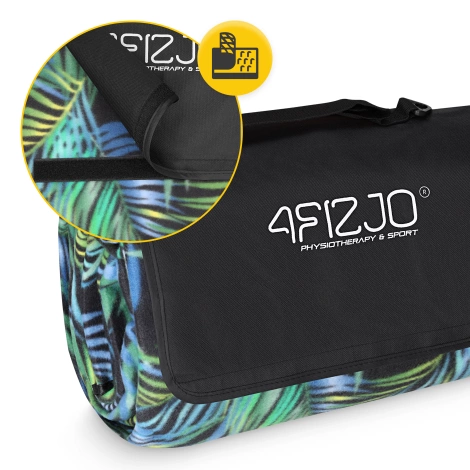 Koc piknikowy plażowy z izolacją 200 x 200 cm palmy