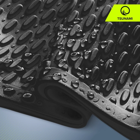 Czepek na basen damski TSUNAMI TEXTURE czarny