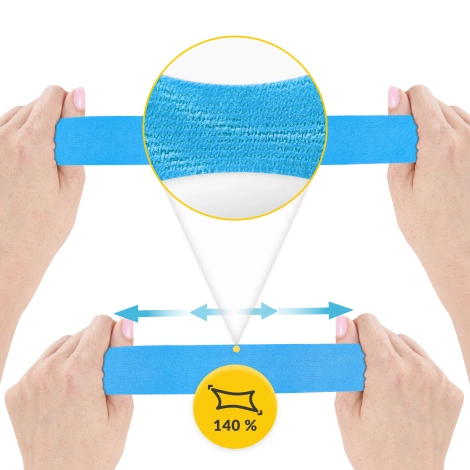 Taśma do kinesiotapingu 5 cm x 31 m