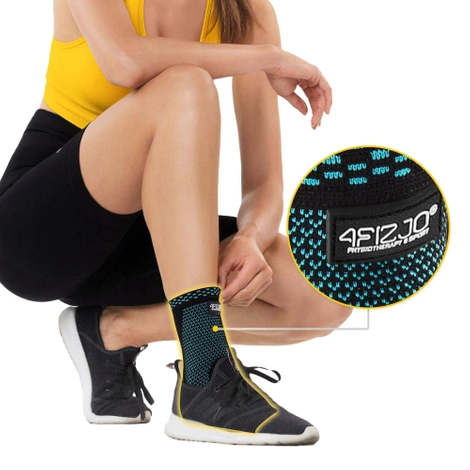 Elastyczna opaska stawu skokowego XL niebieska