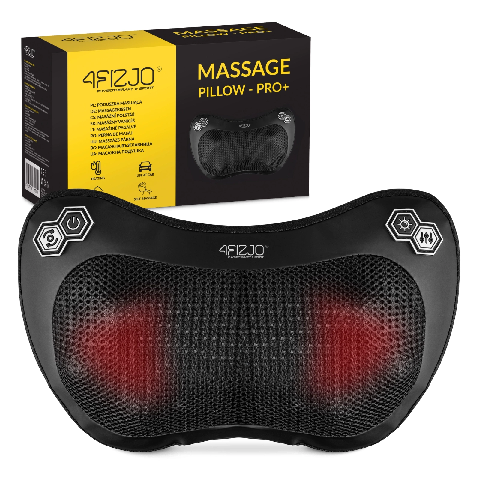 masazer shiatsu poduszka masujaca kark plecy ramiona nogi stopy do karku