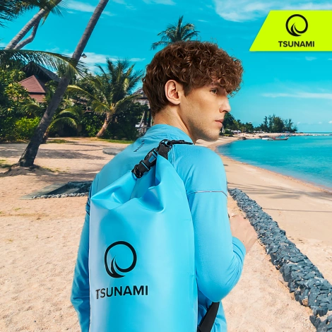 Worek wodoodporny 20 litrów TSUNAMI niebieski