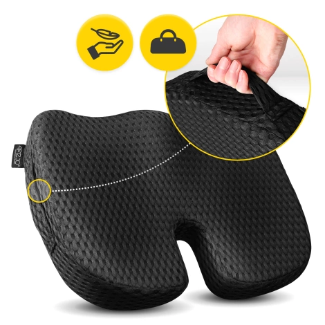 Poduszka ortopedyczna do siedzenia czarna