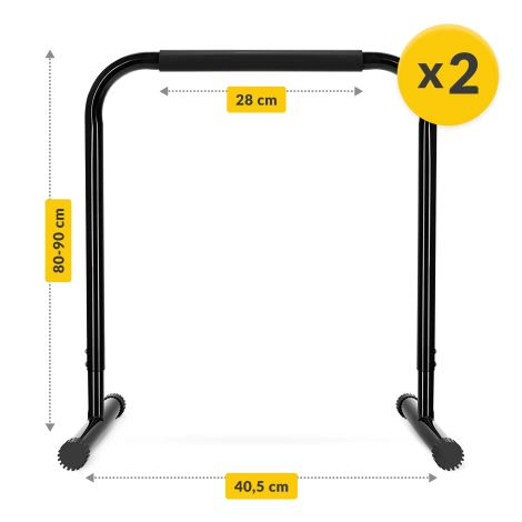 Poręcze treningowe do dipów stacjonarne