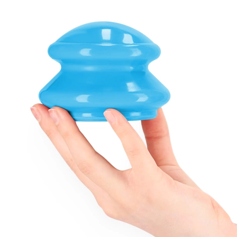 Bańki chińskie gumowe 4 szt. niebieskie