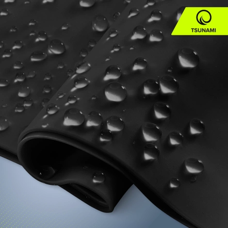 Czepek na basen unisex TSUNAMI czarny