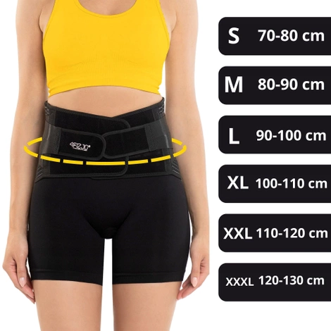 Pas ortopedyczny na kręgosłup lędźwiowy L czarny