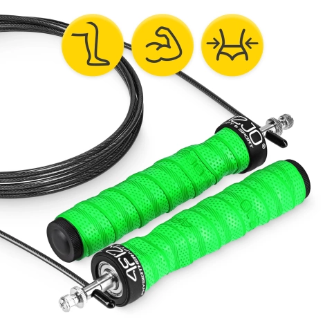 Skakanka bokserska z obciążeniem 3 m zielona