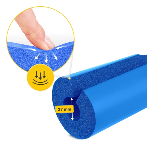 Ochraniacz na gryf sztangę niebieski