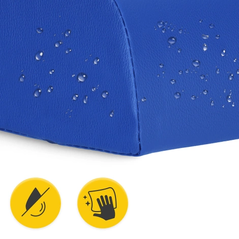 Półwałek do rehabilitacji i masażu niebieski