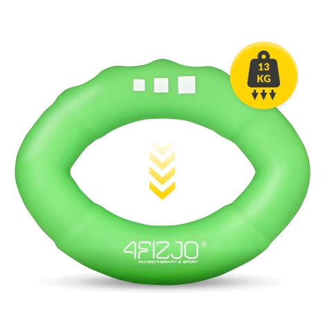 Silikonowy ściskacz do treningu dłoni zielony