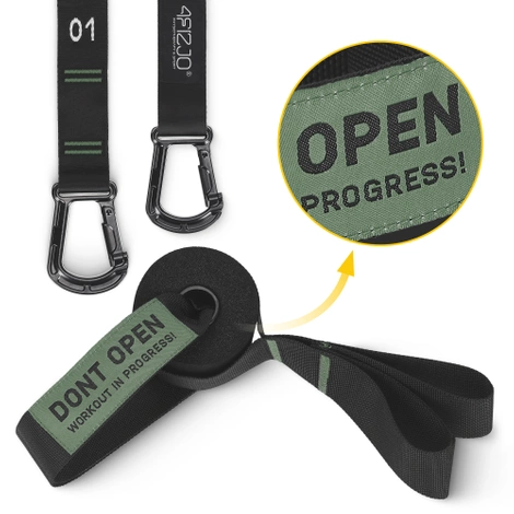 Kółka gimnastyczne do podciągania zielone