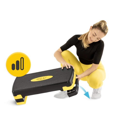 Stepper do aerobiku Standard 3-stopnie żółty