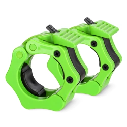 Zaciski na gryf olimpijski szczękowe  50 mm zielone