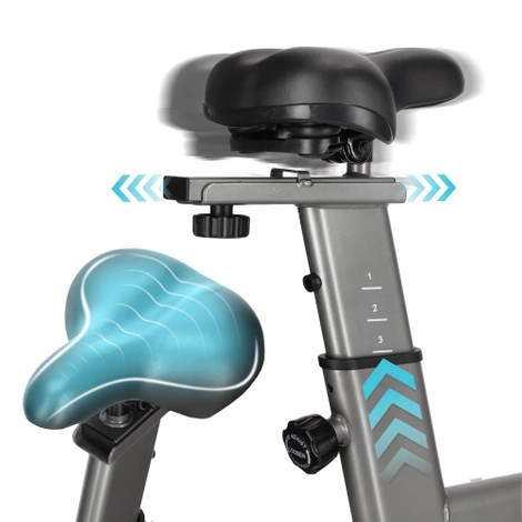 Rower spinningowy mechaniczny RACING szary