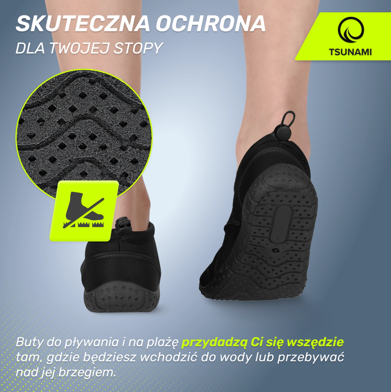 buty do wody elastyczne antypoślizgowe gumowe