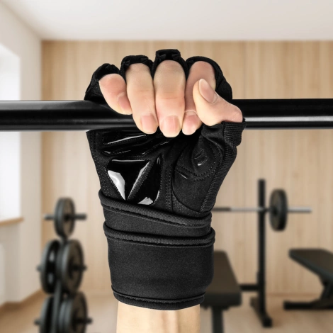 Rękawiczki treningowe z usztywnieniem nadgarstka PRO M