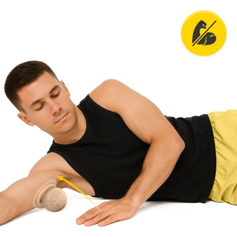 Podwójna piłka do masażu korkowa 13,5 cm