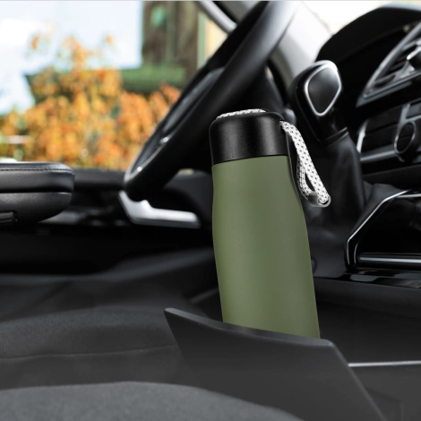 Butelka termiczna z paskiem 540 ml zielona