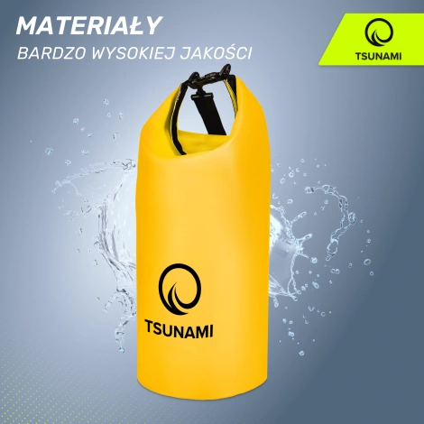 Worek wodoodporny 30 litrówTSUNAMI żółty