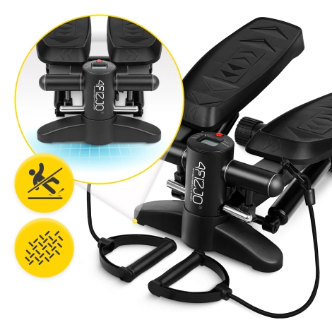 Stepper z ekspanderami czarny