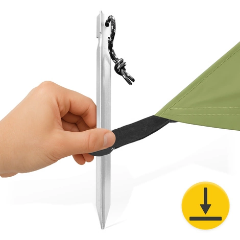 Płachta biwakowa turystyczna wodoodporna