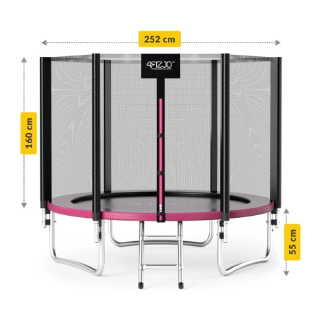 Trampolina ogrodowa dla dzieci CLASSIC 252cm 8FT