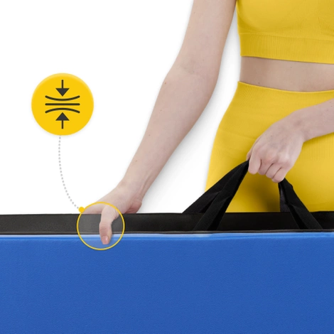 Materac gimnastyczny składany XL niebieski