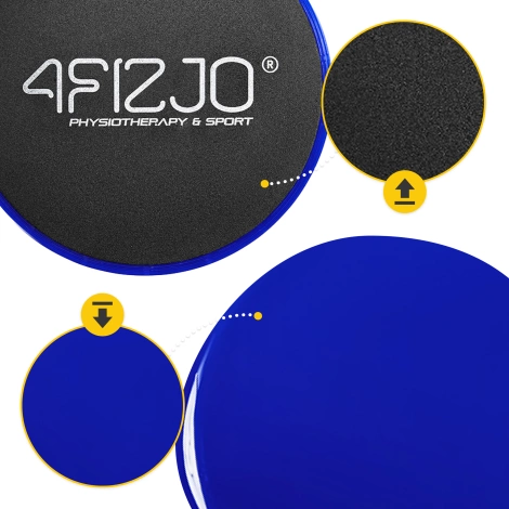 Dyski poślizgowe do ćwiczeń SLIDE 2 szt. niebieskie