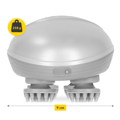 Elektryczny masażer do głowy wodoodporny biały