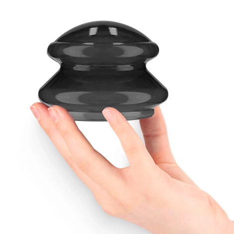 Silikonowe bańki chińskie 4 szt. MED+ czarne