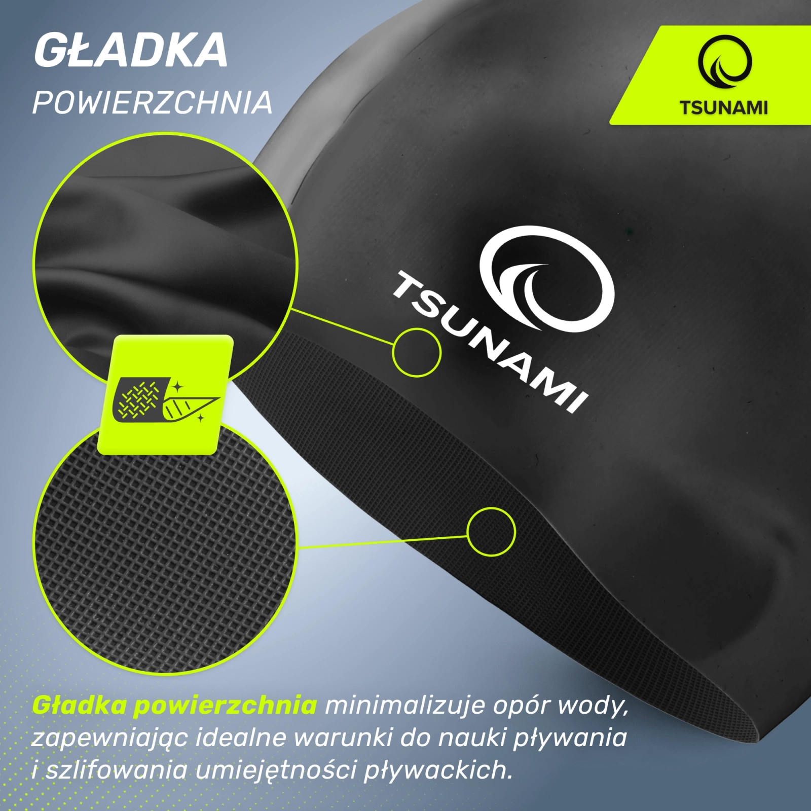 czepek pływacki do pływania silikonowy 