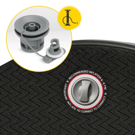 Dmuchana wanna lodowa do morsowania drop-stitch okrągła