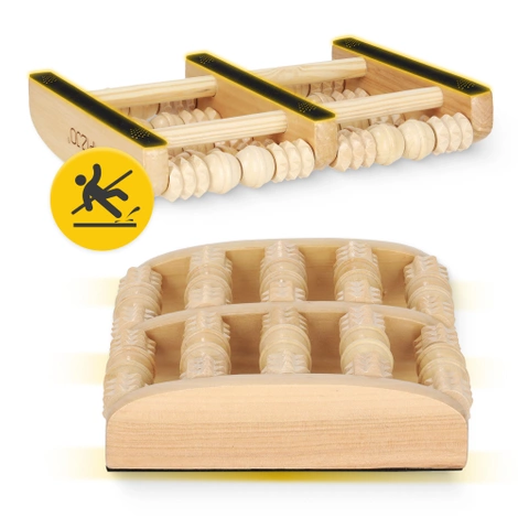 Drewniany wałek do masażu stóp profilowany