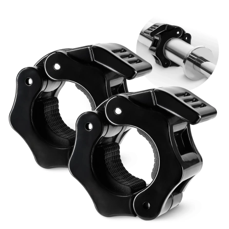 Zaciski szybkozaciskowe QR do gryfu 25 mm 2 szt. - czarne