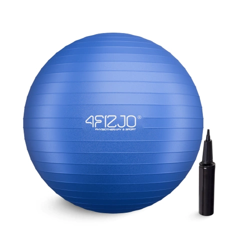 Piłka gimnastyczna dmuchana 65 cm granatowa