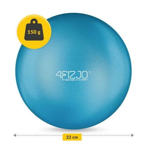 Piłka do pilatesu i rehabilitacji 22 cm niebieska