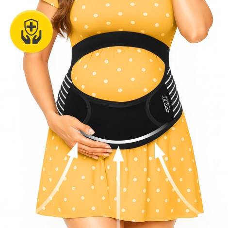 Elastyczny pas ciążowy podtrzymujący brzuch S