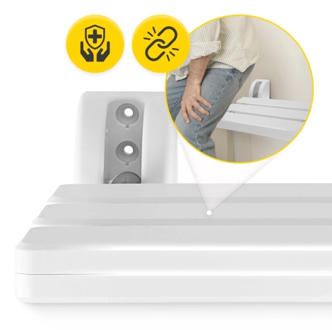 Krzesełko łazienkowe składane ścienne