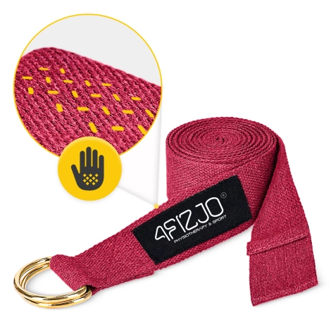 Pasek do jogi czerwony