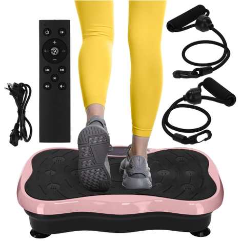 Platforma wibracyjna do ćwiczeń ULTRA+ różowa