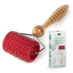 Wałek wieloigłowy do masażu Lyapko 3,5 bez niklu czerwony