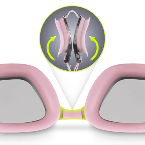 Okulary do pływania TSUNAMI różowe