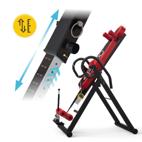 Ławka grawitacyjna inwersyjna czerwona